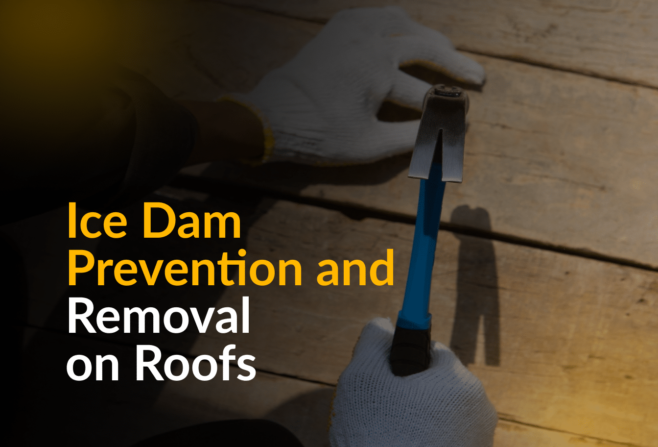 Ice dam on roofs