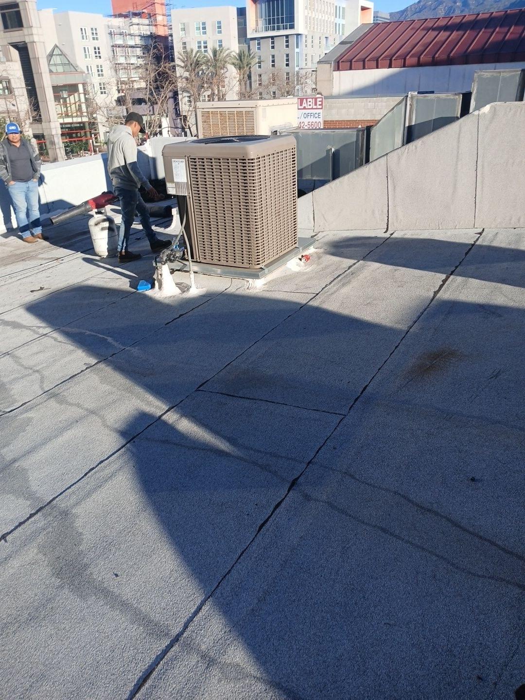 Completed roof repair work at Roof Replacement Inc
