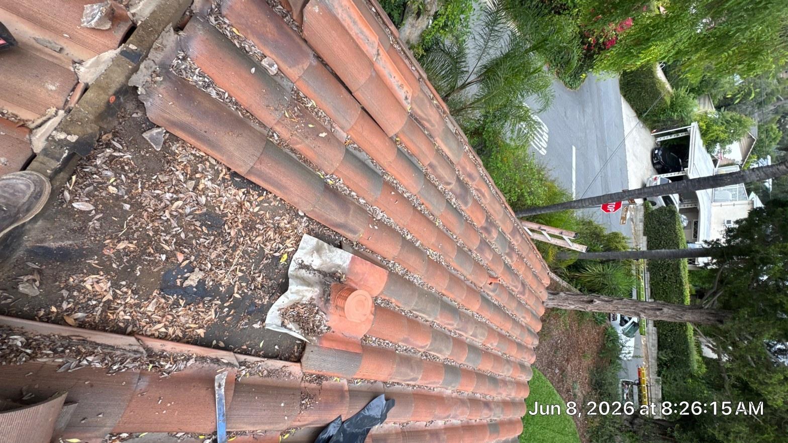 Completed roof repair work at Roof Replacement Inc